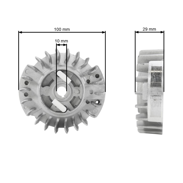 Ventilátor pre Čínske motorové píly a píly z hobbymarketov s obsahom motora 45 ccm 52 ccm 58 ccm