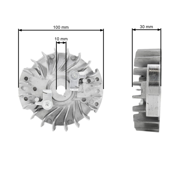 Ventilátor pre Čínske motorové píly a píly z hobbymarketov s obsahom motora 52 ccm