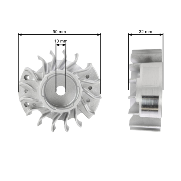 Ventilátor pre motorové píly Stihl MS170 MS180 017 018 (OEM 11304001201)