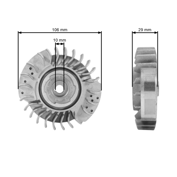 Ventilátor pre motorové píly Stihl MS240 MS260 024 026 (OEM 11214001200)