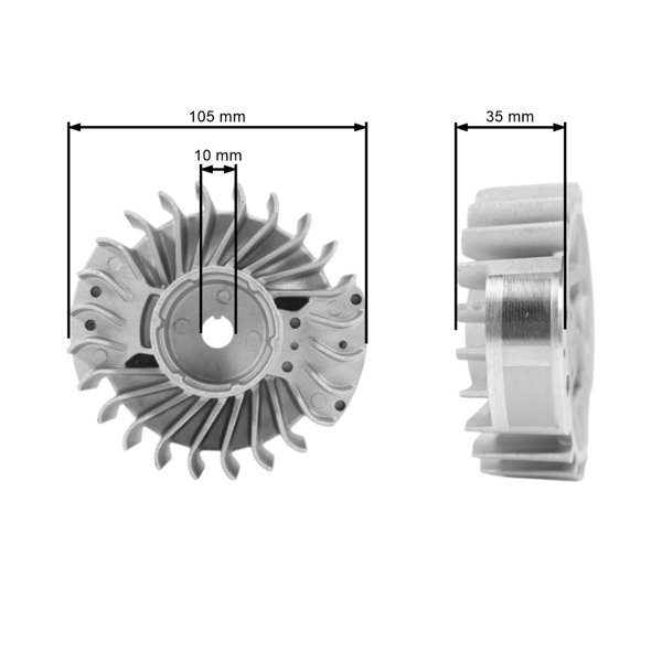 Ventilátor pre motorové píly Stihl MS290 MS310 MS390 029 039 (OEM 11274001200)