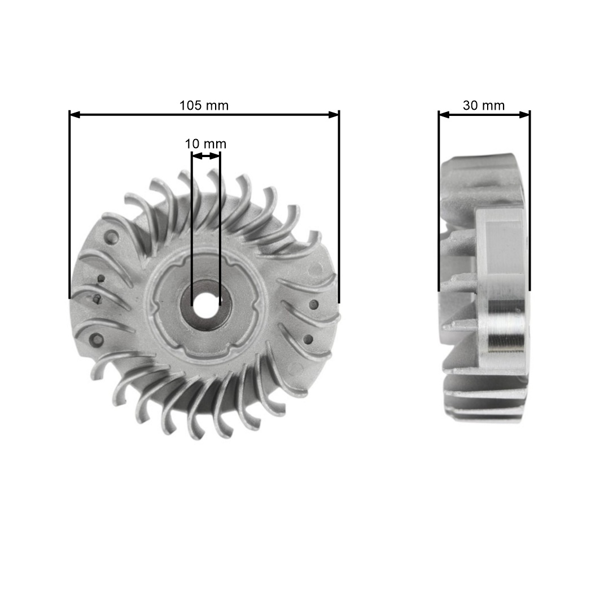 Ventilátor pre motorové píly Stihl MS340 MS360 034 036 (OEM 11254001202)