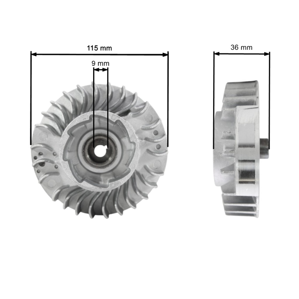 Ventilátor pre motorové píly Stihl MS380 MS381 038 (OEM 11194001206)