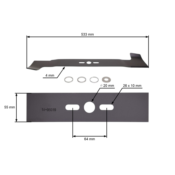 Viacúčelový žací nôž so zberačom pre motorové kosačky 53,3 cm (21")