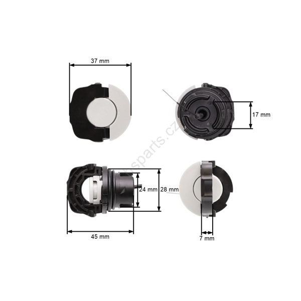 Viečko nádrže malé pre motorové píly Stihol MS171 MS181 MS192C MS200T MS210 MS230 MS231 MS241 MS250 MS260 MS261 MS340 MS360 HT130 HT250 (OEM 00003500537)