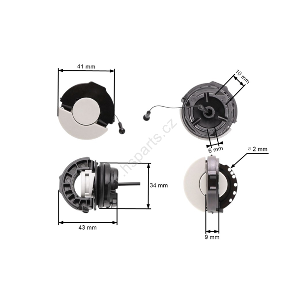 Viečko nádrže veľké pre motorové píly a krovinorezy Stihol MS181 MS200 MS210 MS231 MS250 MS270 MS290 MS361 MS362 MS460 MS880 FS240 FS260C BG55 (OEM 00003500533)