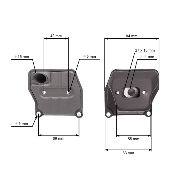 Výfuk pre čínske motorové píly obsah motora 45 ccm 52 ccm 58 ccm