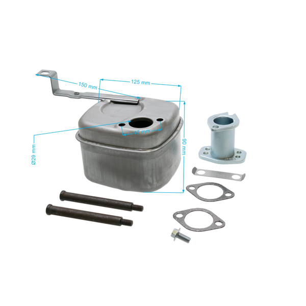 Výfuk pre motory Briggs & Stratton výkon 10,0 PS - 19,0 PS (OEM 795998)