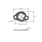 Výfuk typ 2 pre motory Honda GX110 GX120 GX140 GX140 GX160 Zongshen 168FB (OEM 18300-ZE1-900 18310ZF1000 18310-ZE1-000 18310-ZE1-010 18310-ZF1-000)