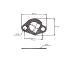 Výfuk typ 2 pre motory Honda GX110 GX120 GX140 GX140 GX160 Zongshen 168FB (OEM 18300-ZE1-900 18310ZF1000 18310-ZE1-000 18310-ZE1-010 18310-ZF1-000)
