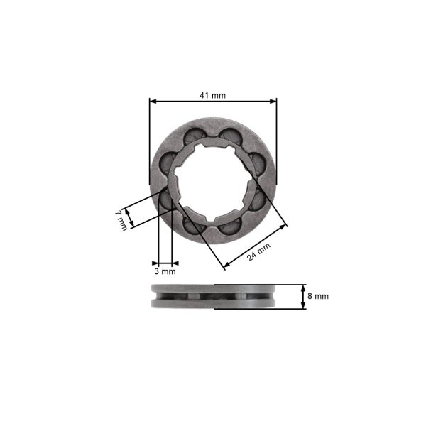 Výmenný prstienok 3/8" 8 zubov pre reťazovky motorových píl