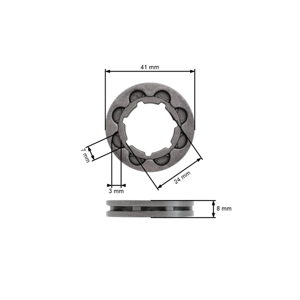 Výmenný prstienok 3/8" 8 zubov pre reťazovky motorových píl