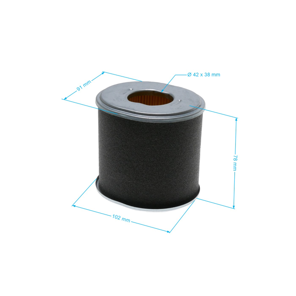 Vzduchový filter 101 mm x 96 mm x 91 mm pre motory Zongshen 188F (OEM 100004782)