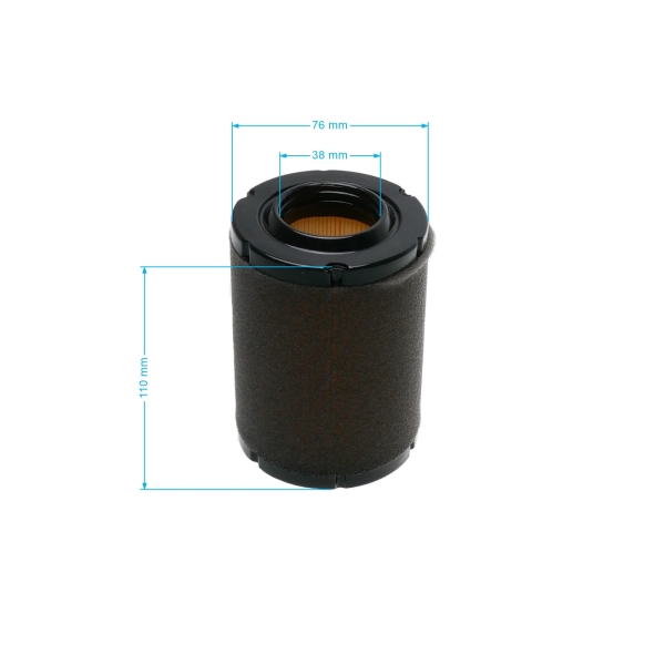 Vzduchový filter 111 mm x 76 mm x 38 mm pre motory Zongshen XP380A (OEM 100051657)