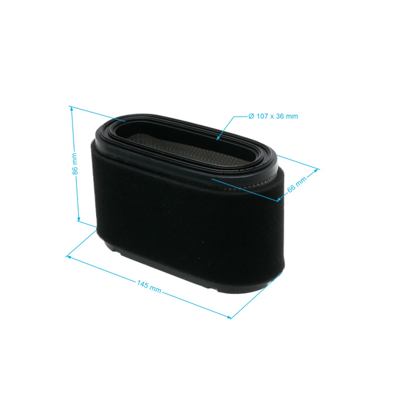 Vzduchový filter 135 mm x 86 mm x 61 mm pre motory Alpina Mountfield GGP Stiga (OEM 118551406/0)