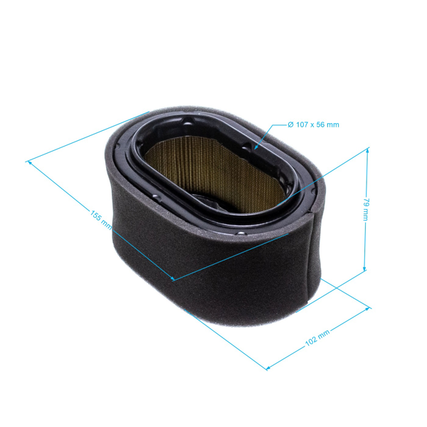 Vzduchový filter 143 mm x 93 mm x 81 mm pre modely Wacker BS 500 500S 600 600S 650 700 720 (OEM 0114792-219 114792)