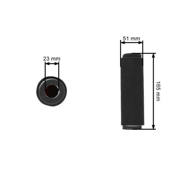 Vzduchový filter 160 mm x 44 mm x 19 mm pre motory Honda GX120 GX160 (OEM 17210-ZK7-V01)