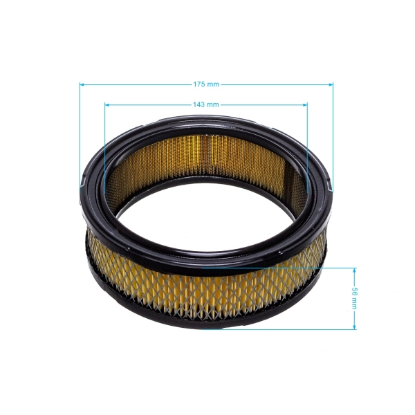 Vzduchový filter 178 mm x 143 mm x 56 mm pre motory Briggs & Stratton Vanguard V-Twin 12,5 PS - 21,0 PS (OEM 392642 394018 394018S 5050H 5050B 4135)
