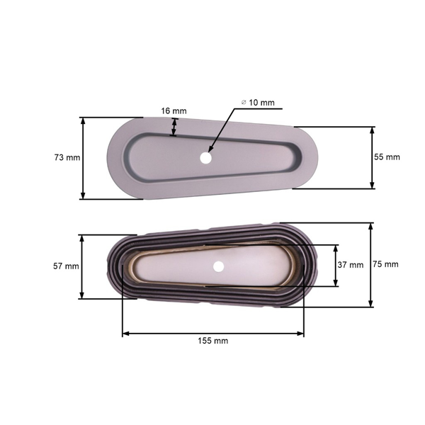 Vzduchový filter 180 mm x 70 mm x 60 mm pre motory Briggs & Stratton výkon 8,5 PS - 11,0 PS (OEM 493910 691667)