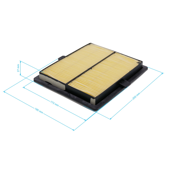 Vzduchový filter 218 mm x 163 mm x 28 mm pre motory Zongshen GB680 (OEM 100051854)