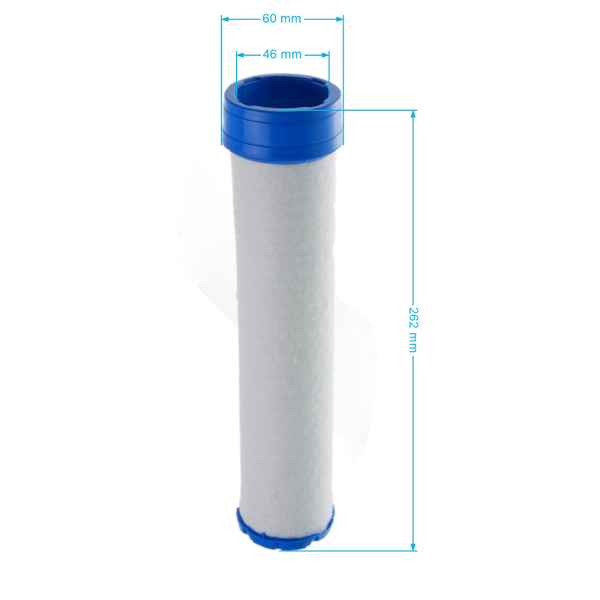 Vzduchový filter 260 mm x 57 mm x 47 mm pre motory Zongshen GB1000 (OEM 100078681)