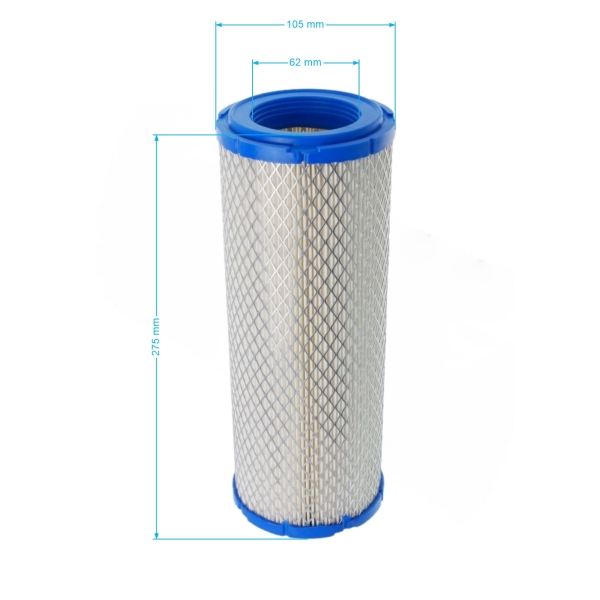 Vzduchový filter 273 mm x 105 mm x 61 mm pre motory Zongshen GB1000 (OEM 100078365)