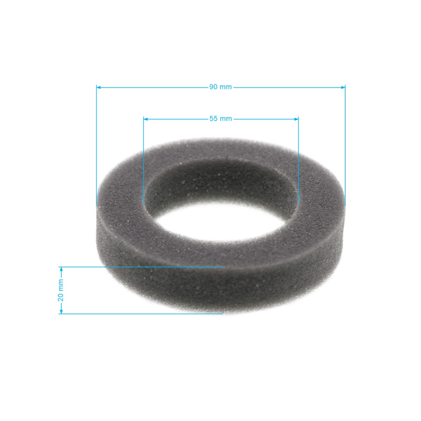 Vzduchový filter 90 mm x 55 mm x 20 mm pre motory Zongshen NP150 XP140 (OEM 100004763 951-14627)