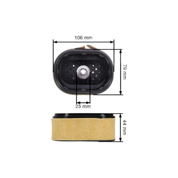 Vzduchový filter HD pre motorové píly Stihl MS440 MS441 MS460 MS650 MS780 MS880 (OEM 00001404402)