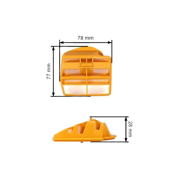 Vzduchový filter nylonový pre motorové píly Husqvarna 445 450 450 Rancher Jonsered CS2245 CS2245 II CS2250 CS2250 S II McCulloch CS450 (OEM 544080802)