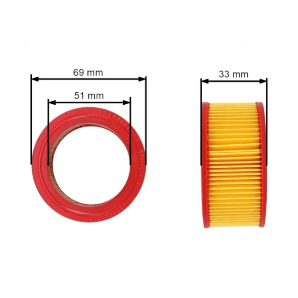 Vzduchový filter pre Čínske motorové píly a píly z hobbymarketov NAC SPS01-52