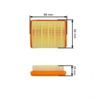 Vzduchový filter pre krovinorezy a pôdne vrtáky Stihl BT120 FR350 FS120 FS200 FS250 FS300 FS350 FS400 FS450 FS480 MM55 (OEM 41341410300)