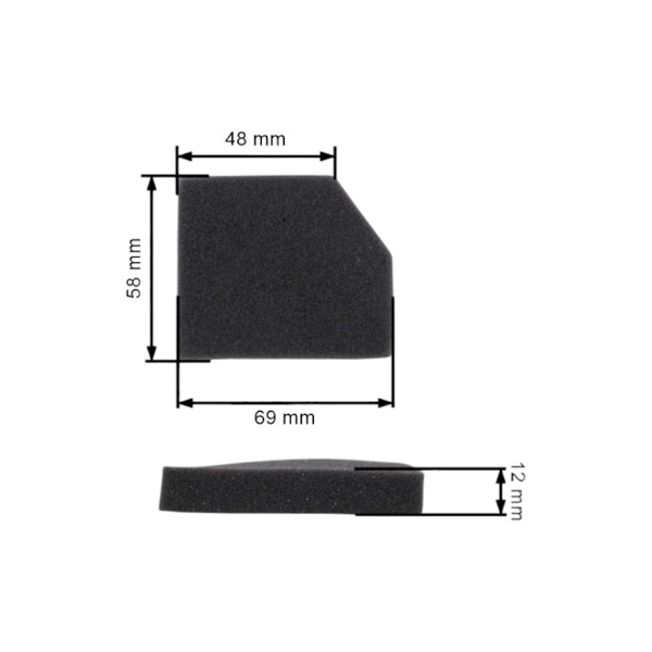 Vzduchový filter pre krovinorezy OLEO-MAC Oleomac Emak 727 730 733 735 740 433 435 440 (OEM 006804)