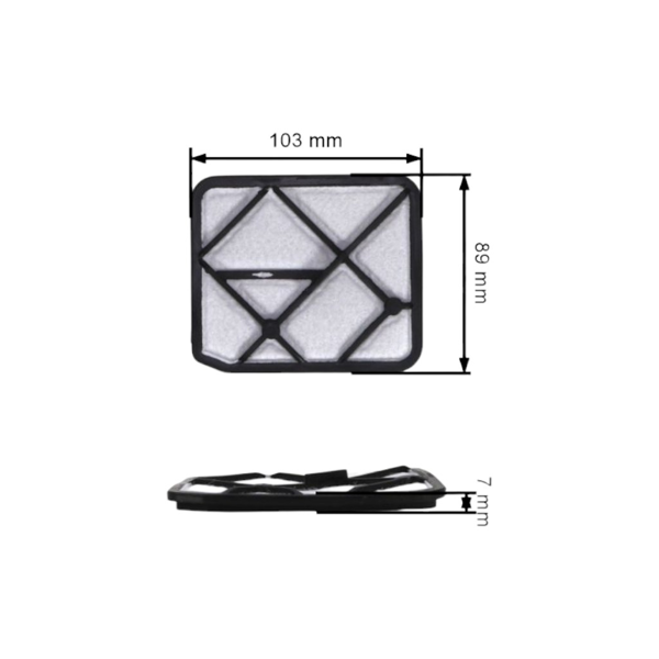 Vzduchový filter pre krovinorezy OLEO-MAC Oleomac Sparta 37 42 44 370 Efco (OEM 61200025AR)