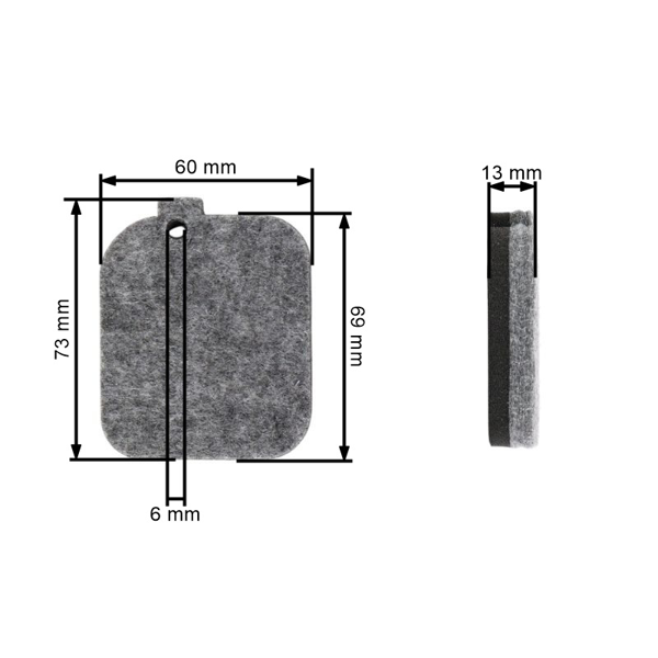 Vzduchový filter pre motorové dúchadlo Stihl BG45 BG46 BG55 BG65 BG85 BG50 BR45C SH55 SH85 (OEM 42291201800 42291242800)