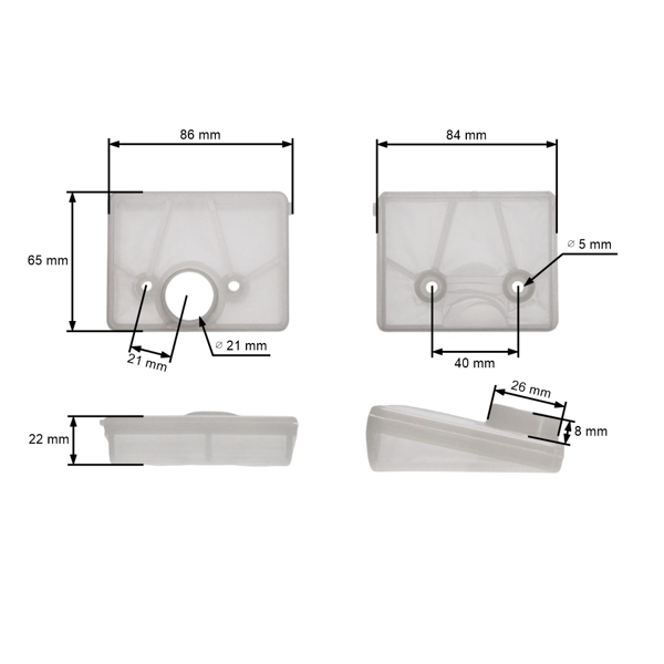 Vzduchový filter pre motorové píly Makita Dolmar 109 110i 111 115 PS43 PS52 DCS540 DCS4300i DCS5200i (OEM 020173202)