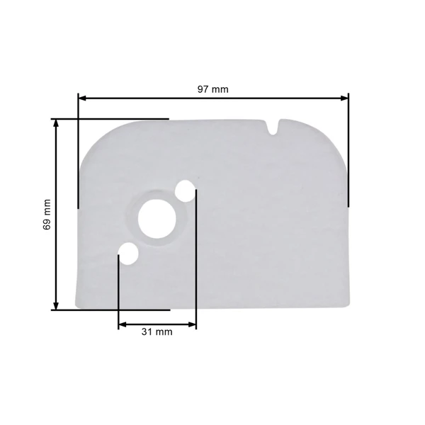 Vzduchový filter pre motorové píly Stihl 009 010 011 012 (OEM 11201201600)