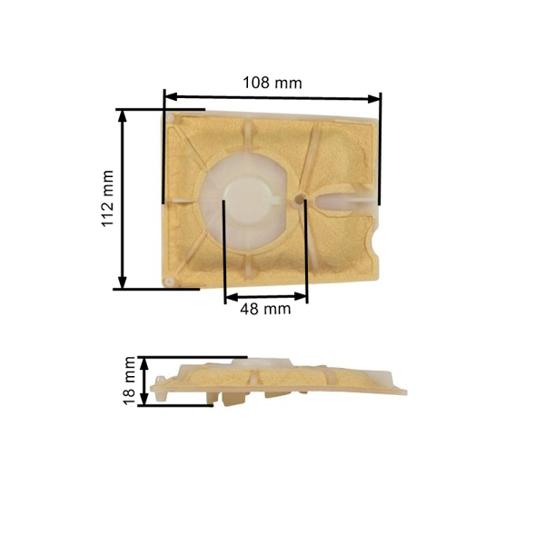 Vzduchový filter pre motorové píly Stihl 050 051 076 075 (OEM 11111201601 11111201602)