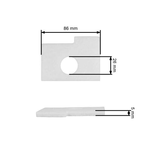 Vzduchový filter pre motorové píly Stihl MS170 MS180 017 018 (OEM 11301240800)