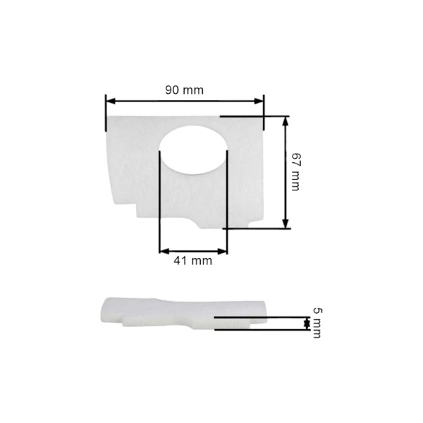 Vzduchový filter pre motorové píly Stihl MS180 2-MIX MS170 2-MIX (OEM 11301411700)