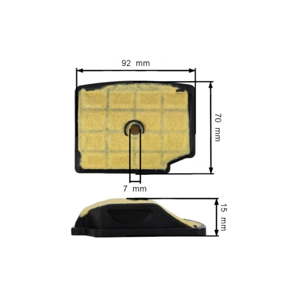 Vzduchový filter pre motorové píly Stihl MS200 MS200T 020T (OEM 11291201607)