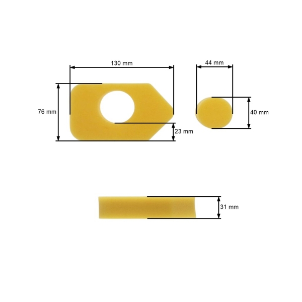 Vzduchový filter pre motory Briggs & Stratton Q45 Classic Sprint Quattro 40 3,5 PS - 4,5 PS (OEM 698369 4216 5088 5099 5086K 5088H)