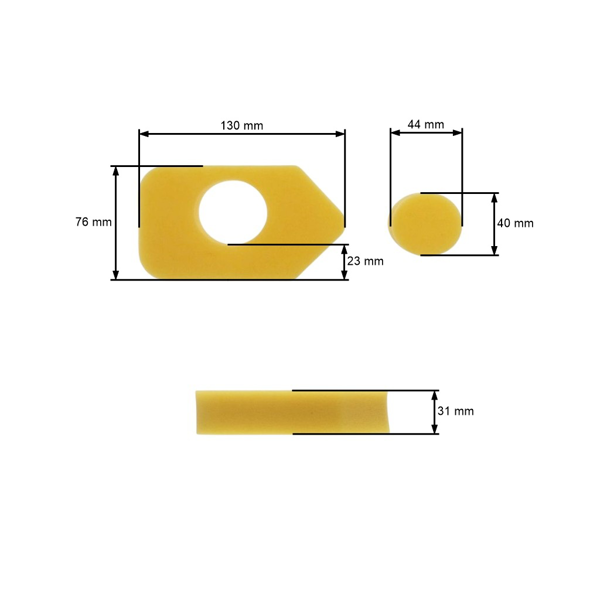 Vzduchový filter pre motory Briggs & Stratton Q45 Classic Sprint Quattro 40 3,5 PS - 4,5 PS (OEM 698369 4216 5088 5099 5086K 5088H)