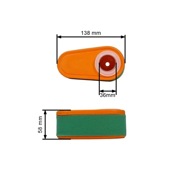 Vzduchový filter pre motory Briggs & Stratton Serie 775 775EX 800 800E 825E 850 850E 875EX 950E výkon 7,75 PS - 8,75 PS (OEM 005419 795066 79625
