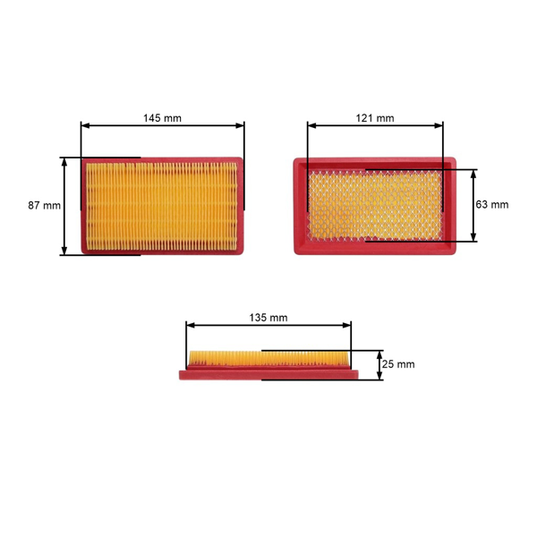Vzduchový filter pre motory MTD Honda Bolens Viking Kohler Wolf (OEM 00021404400 951-10298 14 083 04-S 17211-ZG9-M00)