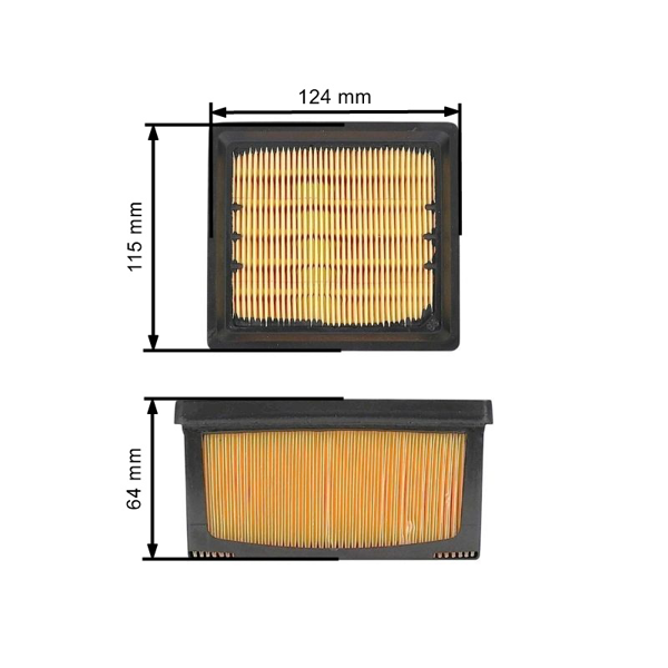 Vzduchový filter pre rozbrusovacie píly Partner Husqvarna K770 K 770 Dry Cut K 770 Smartguard K 770 VAC K760 K760 RESCUE (OEM 525470601 525470602)