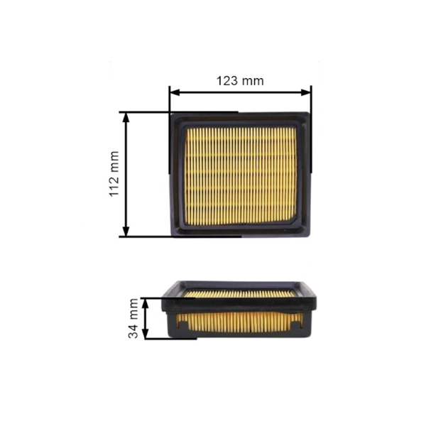 Vzduchový filter pre rozbrusovacie píly Partner K750 (506 36 72-01, 506 36 72-03)