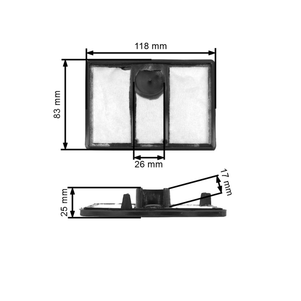 Vzduchový filter pre rozbrusovacie píly Stihl TS700 TS800 (OEM 42241401801)