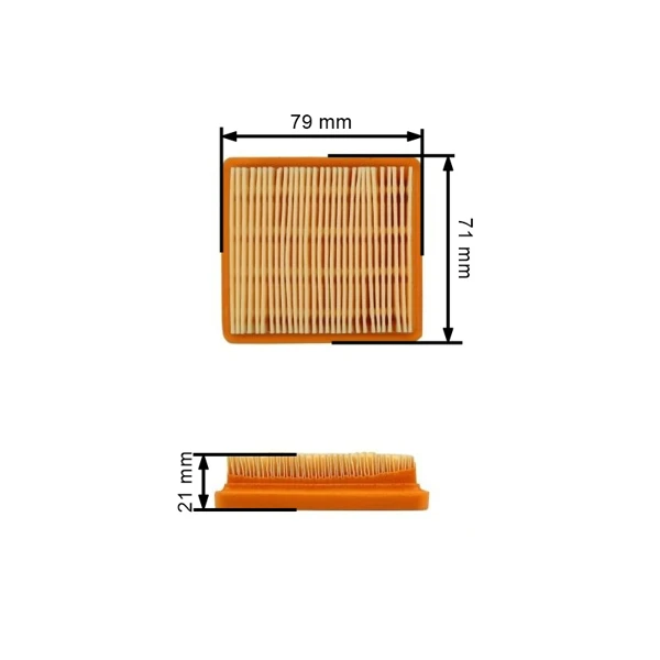 Vzduchový filter pre Stihl FS89 FS91 FS111 FS111 FS131 FS311 FR131T HT102 HT103 HT132 HT133 KM91R KM111R KM111R KM131 KM131R BT131 FC91 FC96 FC111 (OEM 41801410300)