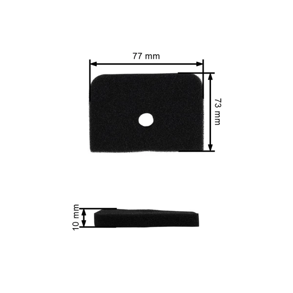 Vzduchový filter pre vyžínače Husqvarna 525 L 524 L 322 L 525 RX 525 RS 525 RJX 525 RJD 525 LST 525 LS 525 LK 525 L penový (OEM 577851501)