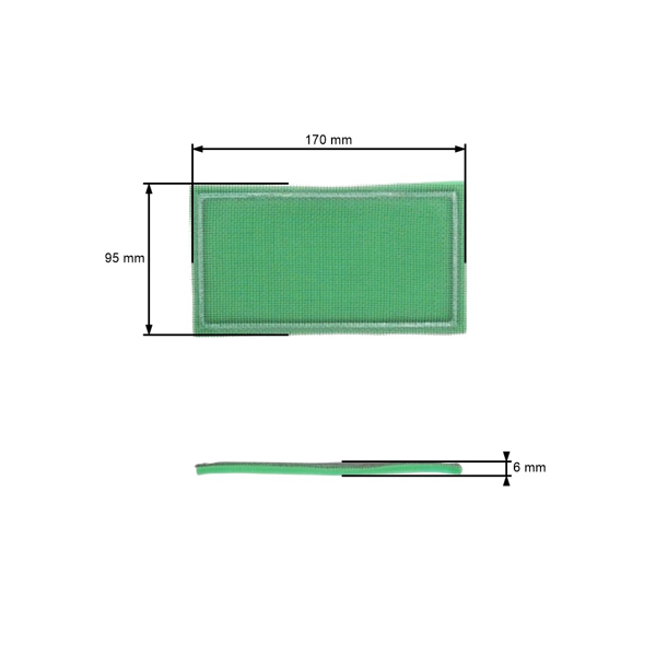 Vzduchový vstupný filter pre motory Briggs & Stratton Power Built OHV I/C výkon 8,0 PS - 13,5 PS (OEM 273638S)